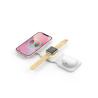 Buy cheap Earphone 3In1 Magnetic Wireless Charger Folding With Night Light Black from wholesalers