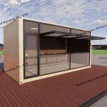 Modern Fold Up Container Homes Tiny Shop Easy Fast Transportation Assembly
