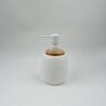 Buy cheap Black And White Polyresin Bathroom Set Round Shape Wood Part Soap Dish Bathroom Countertop Accessories Set from wholesalers