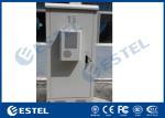 Double Wall Outdoor Telecom Cabinet Galvanized Steel Front Access 19'' Floor