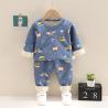 Buy cheap 110cm Spandex Childrens Thermal Suit For Cold Weather Pajamas Thickened Winter Cloth from wholesalers