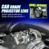 Buy cheap 10000LM Motorcycle LED Headlight Assembly For Skull Ghost 7 Inch Lighting System from wholesalers
