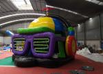 Headset Dazzle Gorgeous Blow Up Jump House For Sports Arenas 3 Years Warrenty
