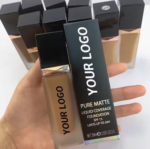 Buy cheap Free Sample Vegan Full Coverage Foundation Private Label Makeup Matte Foundation for Makeup from wholesalers