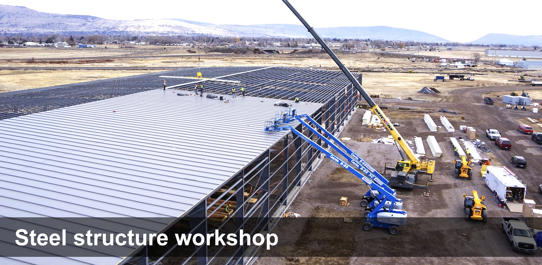 Prefab Metal Space Frame Q235 Q355B Grade Customized Steel Structure Workshops Factories