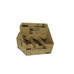Flexo Printing Custom Corrugated Paper Box For Wine Beer Bottle Carrier BSCI