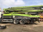 52 Meters Used Concrete Pump Truck Zoomlion Semi-Dry Shotcrete 35000kgs Total