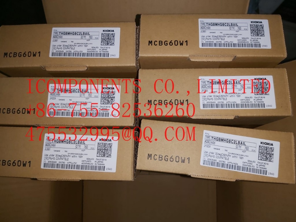 THGBMFG8C2LBAIL KIOXIA Nand Flash Card 32G-byte 3.3V Embedded MMC 153-Pin WFBGA (Alt: THGBMFG8C2LBAIL )