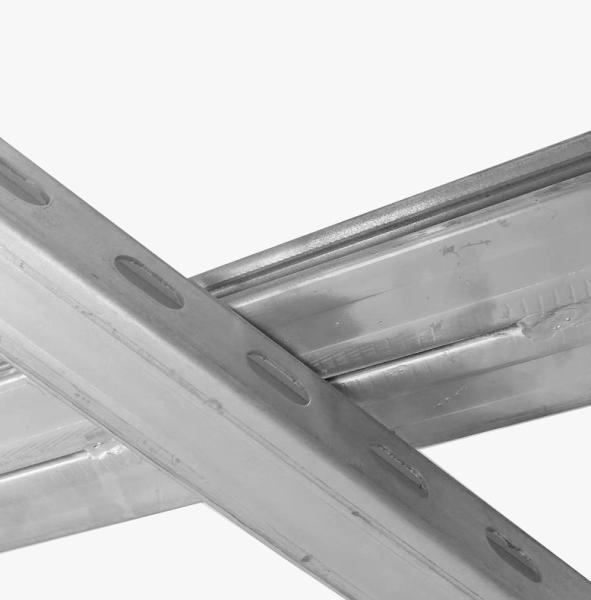 Corrosion Resistant Galvanized Steel Combination Strut Channel 3m For Industrial