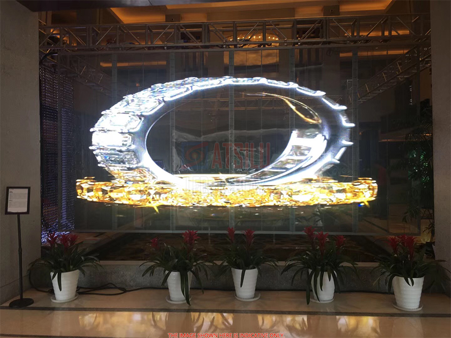 P4.81mm Indoor & Outdoor Transparent LED Display Wall