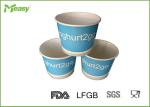 Blue Yogurt Disposable Paper Bowl With Double Poly Coated Virgin Paper ,