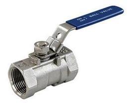 Floating type 1 - piece type screwed ball valve 1000WOG 316 304 lever operated