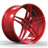 Buy cheap Bugatti Chiron Aluminum Alloy Rims Gloss Red 5x130 Staggered 20 And 21 Inches from wholesalers