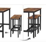 Wooden Bar Table and Stools, Bar Set for Sale, Bar Table and Chairs, Kitchen