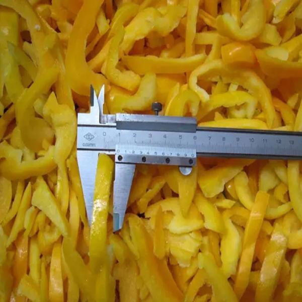 Buy cheap Individually Quick Frozen Sliced Yellow Bell Pepper Strips In Natural Length from wholesalers