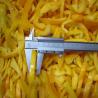 Buy cheap Individually Quick Frozen Sliced Yellow Bell Pepper Strips In Natural Length from wholesalers