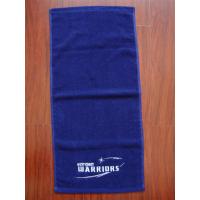 Buy cheap Solid color custom logo hand towel 100% cotton fitness towel gym towel product