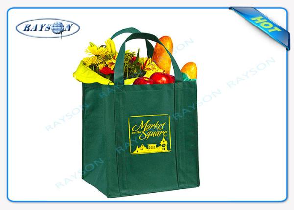 Quality 90Gsm 100Gsm Non Woven Fabric Bags With Reinforced Handles for sale