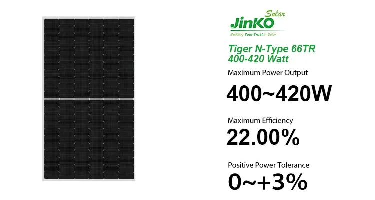 400W 405W Jinko Solar Panel 410W 415W 420W Shingled Solar Module Full Black