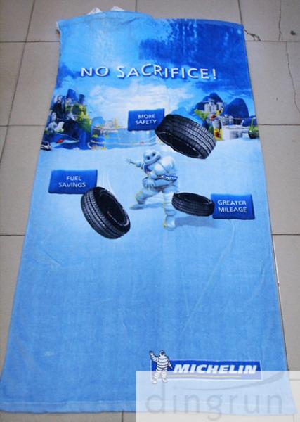 Buy cheap Children Cotton Fringed Folding Family Beach Towel Bag With Custom Logo from wholesalers
