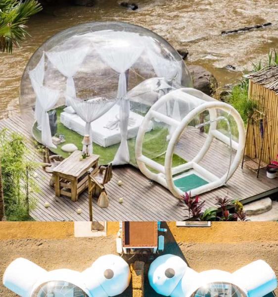 Buy cheap Inflatable Bubble Geodesic Dome Tent Garden Party Geodesic Camping Tent from wholesalers