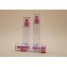 Buy cheap Pink And Clear Color Airless Treatment Pump Bottle 80ml 100ml 120ml With Over Cap from wholesalers