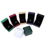 Leather Jewelry Box with Light Hanhong Round Logo Silk Screen Printed Custom