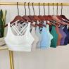 Buy cheap 10 colors High Quality Nude V neck Girl Sports Bra Gym workout Fitness Clothing from wholesalers