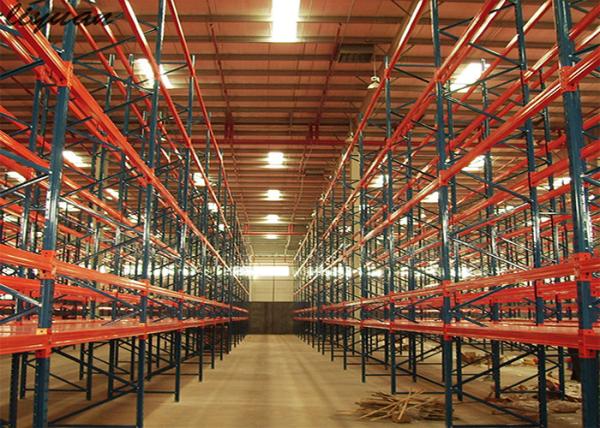 Buy cheap VNA Very Narrow Aisle Racking Blue Orange Stainless Steel Metal 500-5000KGS from wholesalers
