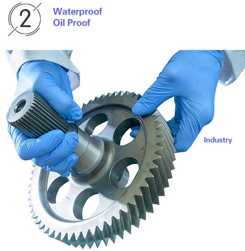Surgical Blue Nitrile XL 100Pcs Disposable Protective Gloves