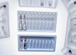 Ecofriendly transparent plastic ampoule tray tray Medical 10ml sample box