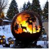 Buy cheap garden Fire Sphere Assemble Outdoor corten steel backyard Fire Pit Bowl from wholesalers
