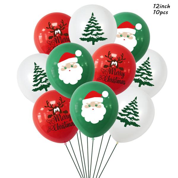 Buy cheap 10pcs Santa Claus Xmas Tree Latex Balloon Confetti Air Ballons Merry Christmas Party Baloons Kids Birthday Party Supplie from wholesalers
