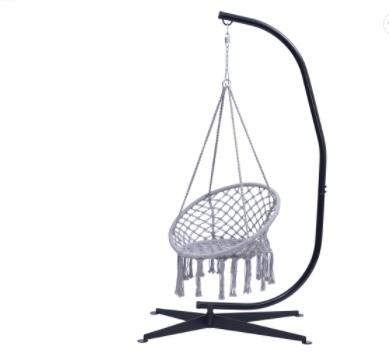Buy cheap Indoor 350lbs Capacity C Frame Chair Stand Space Saving Hanging Chair Frame from wholesalers