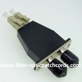 Metal Fiber Optic Audio Cable Adapter / St To Lc Fiber Adapter Blue Color