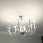 Modern minimalist light luxury fashion candle chandelier Nordic King George