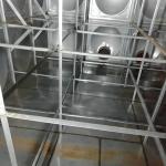 Rectangular Silver Water Tank , Purification Super Insulated Hot Water Tank