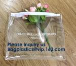 Custom Printed Black Frosted PVC/EVA Clothing Packaging Bag Slider Zipper Top