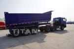 Buy cheap 3 axles dumper aggregate side dump tipping trailers 45cbm tipper gooseneck grain dumping semi trailers for sale from wholesalers