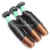 Buy cheap Dark Brown Unprocessed Peruvian Virgin Hair Weave / Two Tone Hair Extensions from wholesalers