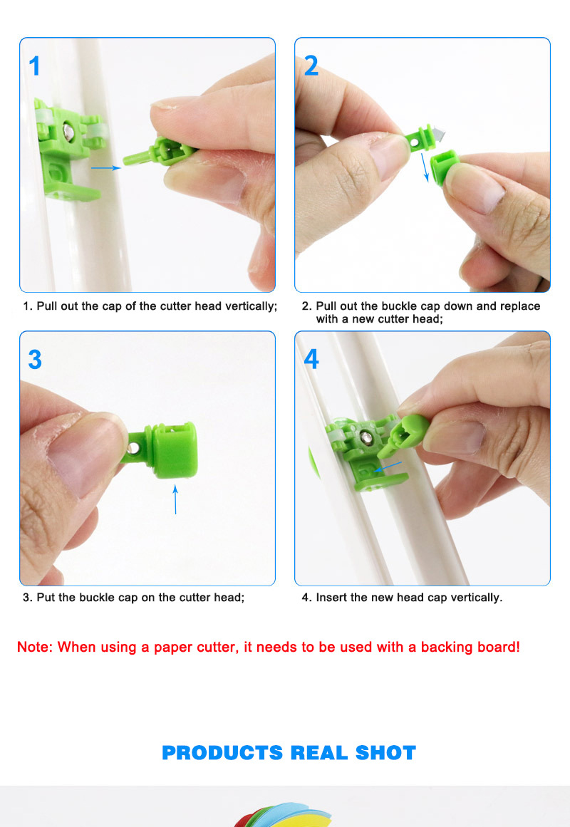 Mini Round Paper Circle Cutter for Cardstocks 2022 Upgraded Version 75g Metal ABS