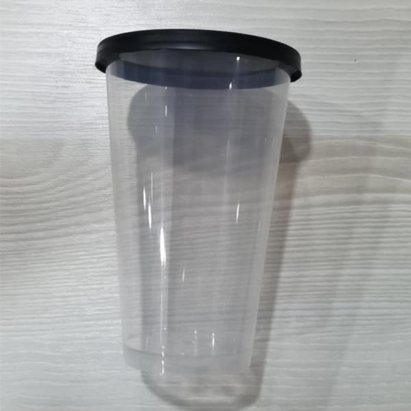 16 Oz 500 Cc Translucent PP Modern Cups Plastic Takeaway Coffee Cups Food Grade
