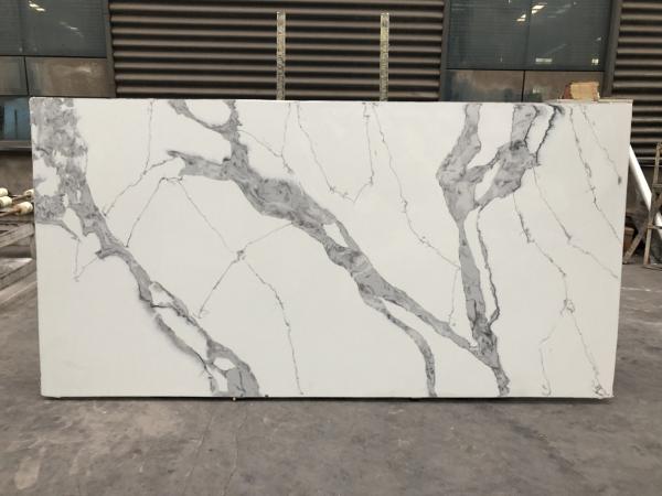 Buy cheap Quartz stone kitchen top Polished Artificial Quartz Stone Quartz Slabs 3200*1600mm from wholesalers