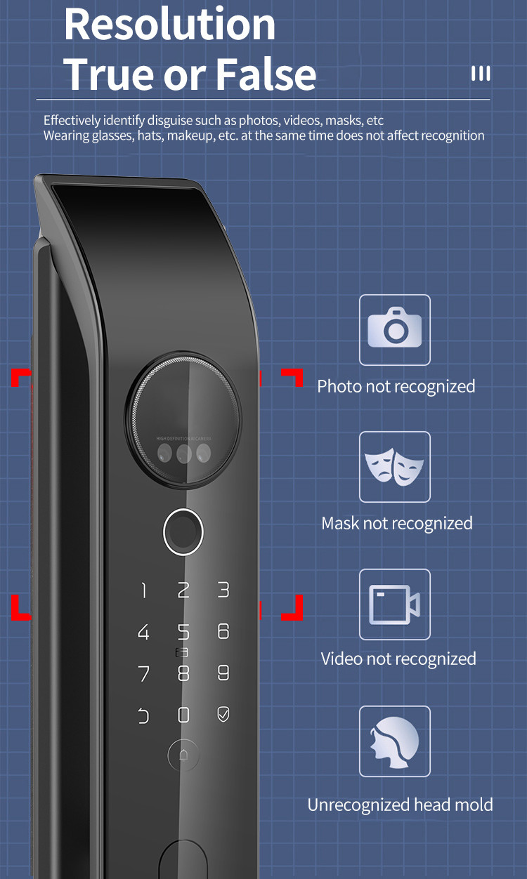 TH-X7 3D Face Smart Door Lock