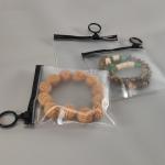 Transparent Plastic Jewelry Zipper Bags Anti Static Dustproof