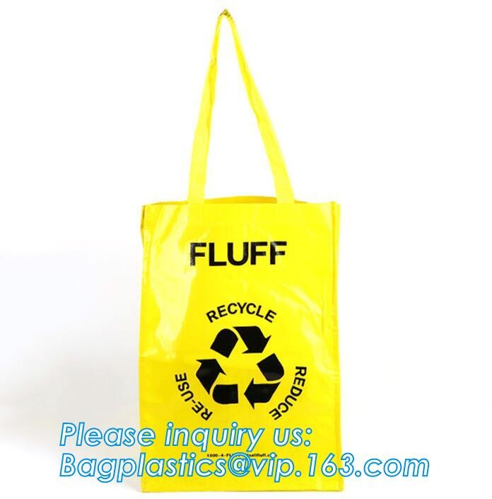 Fashion WaterProof PP Woven Laminated Handle Shopping Bag,fashion laminated reusable pp woven big shopping woven bag
