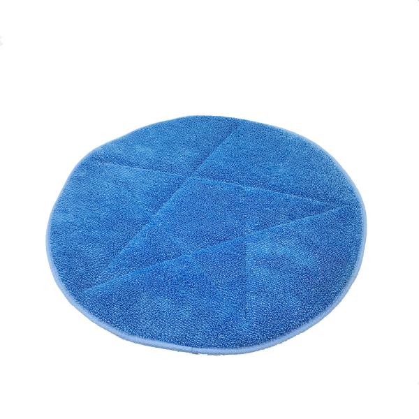 Buy cheap 48cm Diameter Blue Microfiber Wet Mop PadsTwist Yarn Round Shape from wholesalers