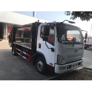 Buy cheap High quality low mantence Garbage Compacted Truck 6 tires 9cbm for sale best price FAW refuse garbage vehicle from wholesalers