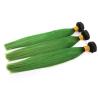 Buy cheap 12-24 Inches Two Tones Green Color Hair Virgin Brazilian Human Hair Extension from wholesalers