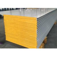 Buy cheap 150mm RAL color Silica Rock Wool Sandwich Panel product